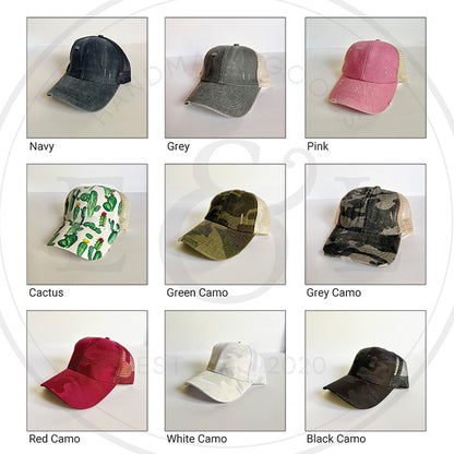 AZ Desert Scene Ponytail Hat