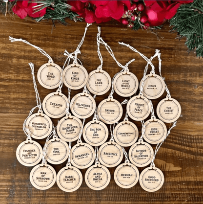 25 Names of Jesus Ornaments