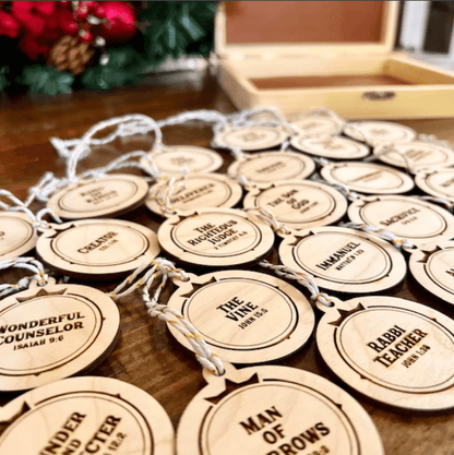 25 Names of Jesus Ornaments