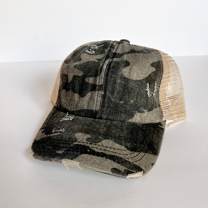 AZ Desert Scene Camo Ponytail Hat