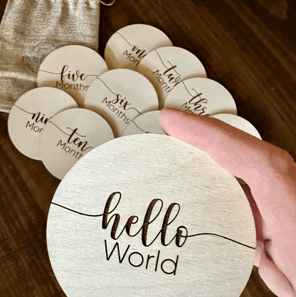 Baby Monthly Milestone Marker Discs