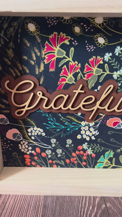 Limited Edition: Grateful • Thankful • Blessed Sign